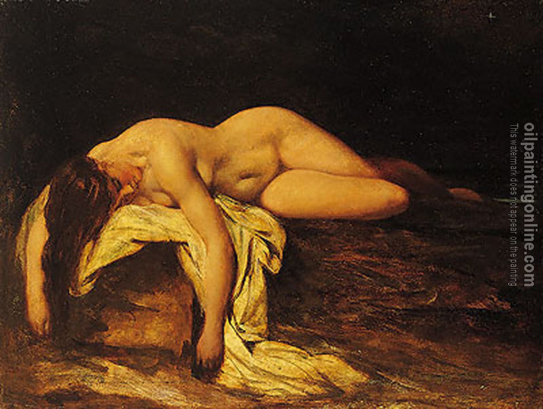 William Etty - Nude Woman Asleep